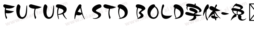 FUTUR A STD BOLD字体字体转换